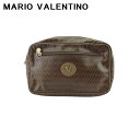 【スプリングセール】 【中古】 マリオヴァレンティノ ポーチ クラッチバッグ メンズ可 ブラウン MARIO VALENTINO T21974