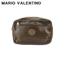 【スプリングセール30％OFF】 【中古】 マリオヴァレンティノ ポーチ クラッチバッグ メンズ可 ブラウン MARIO VALENTINO T21974