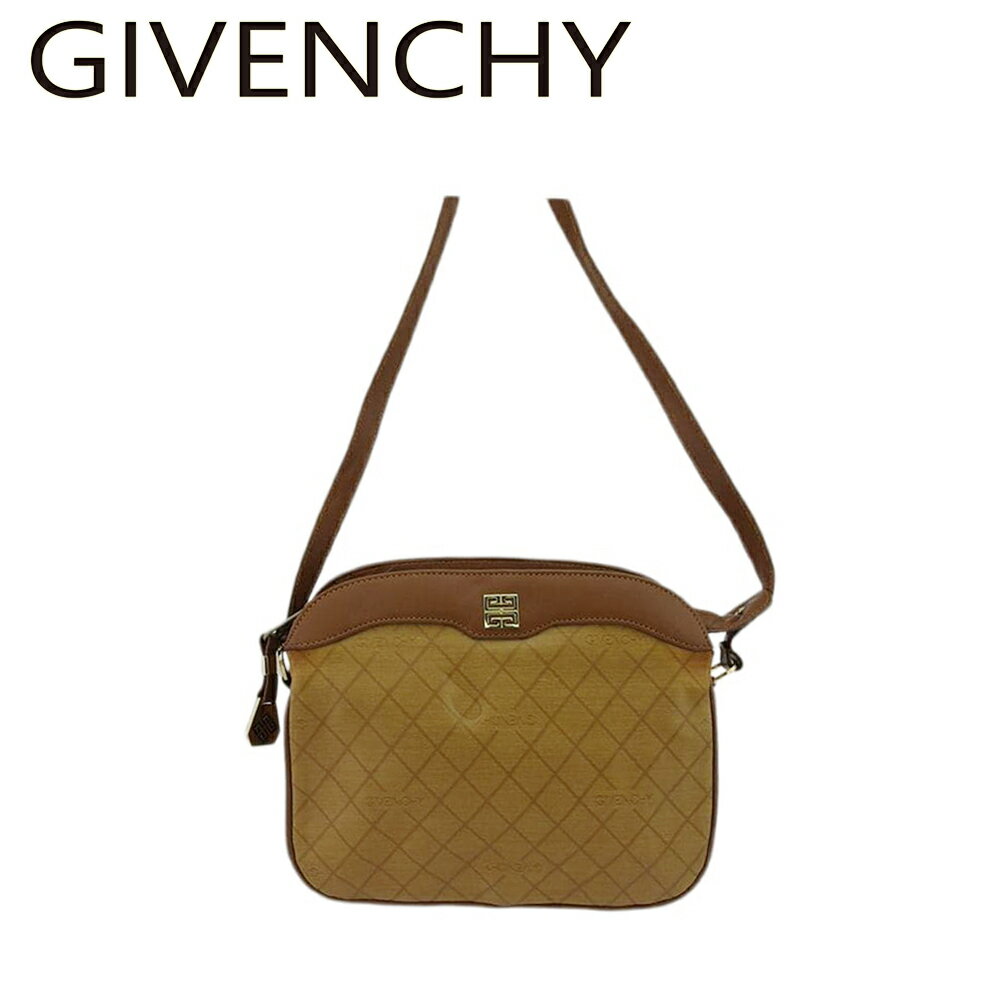 【スプリングセール30％OFF】 【中古】 SAC ジバンシィ ショルダーバッグ ポシェット メンズ可 ライトブラウン PVC×レザー GIVENCHY T21975