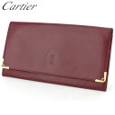 【スプリングセール】カルティエ クラッチバッグ セカンドバッグ レディース メンズ マストライン ボルドー ゴールド レザー Cartier 【カルティエ】 L...