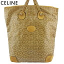 【スプリングセール】セリーヌ トートバッグ トート ハンドバッグ レディース メンズ Cマカダム ベージュ ブラウン PVC×レザー CELINE T18910...