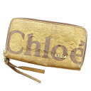 【春の大感謝祭 30％OFF】クロエ 長財布 ラウンドファスナー エクリプス ゴールド系 レザー Chloe 【クロエ】 A1571S 【中古】