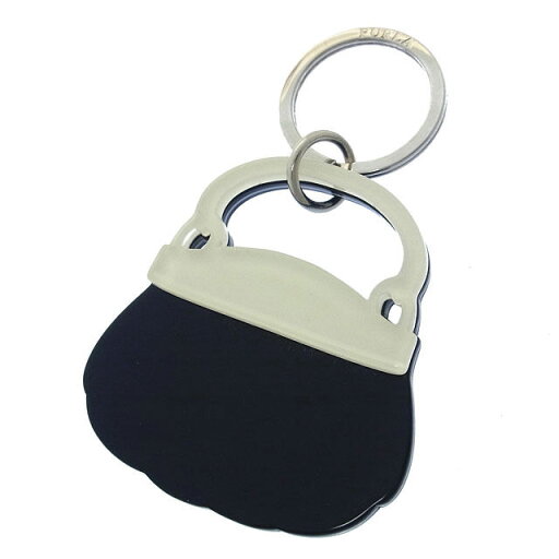 【スプリングセール】フルラ キーリング キーホルダー チャーム バックモチーフ ブラック×ホワイト×シルバー FURLA 【フルラ】 B708S 【中古】 【スプリングセール】フルラ キーリング キーホルダー チャーム バックモチーフ ブラック×ホワイト×シルバー FURLA 【フルラ】 B708S 【中古】