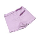 【スプリングセール】シャネル パンツ ショート丈 ♯36サイズ ダブルベルト付き ライトパープル系 cotton100% CHANEL 【シャネル】 C3121...