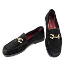 【春の大感謝祭 30％OFF】サルヴァトーレ フェラガモ ローファー ＃6D ガンチーニ ブラック Salvatore Ferragamo 【フェラガモ】 D1193S 【中古】