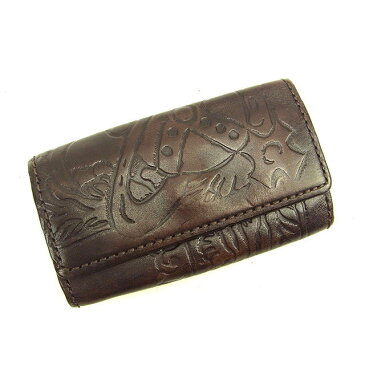 【ラスト1個】 【中古】 ヴィヴィアン ウエストウッド キーケース 4連キーケース オーブ ブラウン×シルバー Vivienne Westwood 【ヴィヴィアン・ウエストウッド】 D1431 送料無料
