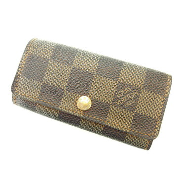 【中古】 ルイヴィトン キーケース 4連キーケース ミュルティクレ4 ダミエ ダミエキャンバスN62631 Louis Vuitton レディース プレゼント 贈り物 1点物 人気 良品 夏 ブランド 迅速発送 オシャレ 大人 在庫処分 ファッション 【送料無料】 I185