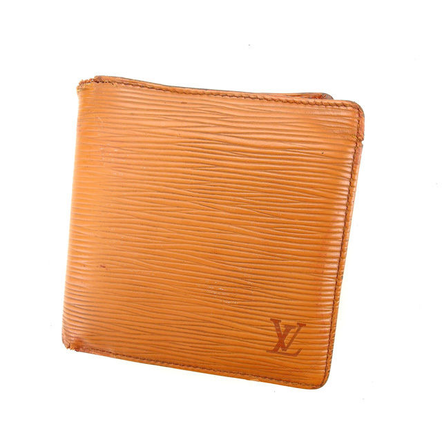 【中古】 ルイヴィトン 二つ折り財布 ポルトビエカルトクレディモネ エピ ジパングゴールド(ライトブラウン) Louis Vuitton 二つ折りサイフ 財布 サイフ 収納 財布 二つ折り財布 ユニセックス 小物 【ルイ・ヴィトン】 T14173 ★