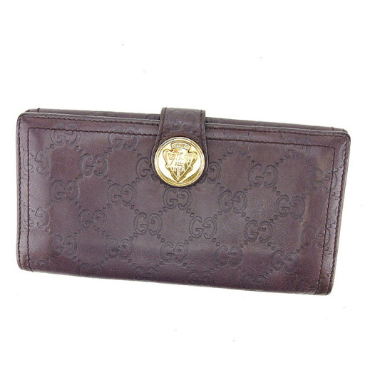 【スプリングセール】グッチ 長財布 Wホック財布 クレストディティール グッチシマ ブラウン×ゴールド レザー GUCCI 長サイフ サイフ 収納 財布 ユニセックス 小物 【グッチ】 L1346 【中古】 【スプリングセール】グッチ 長財布 Wホック財布 クレストディティール グッチシマ ブラウン×ゴールド レザー GUCCI 長サイフ サイフ 収納 財布 ユニセックス 小物 【グッチ】 L1346 【中古】