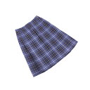 【ウィンターSALE 30%OFF】バーバリー スカート ボックスプリーツ ♯キッズ160Aサイズ タータンチェック ネイビー系 BURBERRY レディース プレゼント 贈り物 オシャレ 大人 ファッション 【バーバリー】 L2122 【中古】