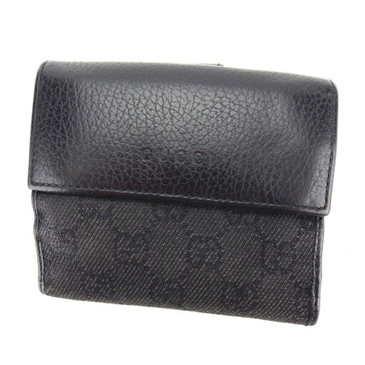 【スプリングセール】グッチ Wホック財布 二つ折り財布 GGキャンバス ブラック GUCCI ホックサイフ ホック財布 財布 サイフ 財布 ユニセックス 小物 【グッチ】 N374 【中古】 【スプリングセール】グッチ Wホック財布 二つ折り財布 GGキャンバス ブラック GUCCI ホックサイフ ホック財布 財布 サイフ 財布 ユニセックス 小物 【グッチ】 N374 【中古】