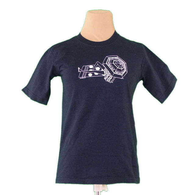 【スプリングセール30％OFF】アナスイ Tシャツ ♯Sサイズ ガールビーチ ブラック×ホワイト ANNA SUI 【アナスイ】 P364S 【中古】