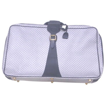 グッチ スーツケース トラベルバッグ トランクケース オールドグッチ マイクロGG グレー×ネイビー×ゴールド PVC×レザーGUCCI レディース プレゼント 贈り物 1点物 人気 良品 秋 迅速発送 ファッション 大人 オシャレ 在庫処分 T2495 .