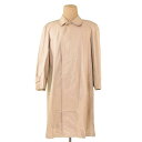 【スプリングセール】バーバリー コート ロング シングル ステンカラー ベージュ COTTON100% BURBERRY 【バーバリー】 T626S 【中古】