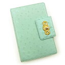 【スプリングセール】ヴェルサーチ 手帳カバー サンバースト ブルー レザー VERSACE 【ヴェルサーチ】 T3755S 送料無料 【中古】