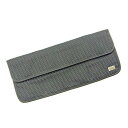 【スプリングセール】ダンヒル ポーチ 化粧ポーチ グレー×ブラック キャンバス dunhill 【ダンヒル】 T3824S 【中古】