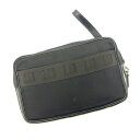 【スプリングセール】ダンヒル クラッチバッグ セカンドバッグ ブラック ナイロン dunhill 【ダンヒル】 T4669S 【中古】(4)
