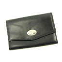 【スプリングセール】グッチ キーケース 6連キーケース インターロッキング ブラック レザー GUCCI 【グッチ】 T4672S 【中古】