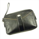 【スプリングセール】ダンヒル クラッチバッグ セカンドバッグ ブラック レザー dunhill 【ダンヒル】 T4733S 【中古】(4)