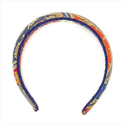 【ウィンターセール 30%OFF】エトロ カチューシャ ヘッドアクセサリー ペイズリー ネイビー レッド ベージュ系 ETRO レディース プレゼント 贈り物 オシャレ 大人 ファッション 【エトロ】 T5767 【中古】