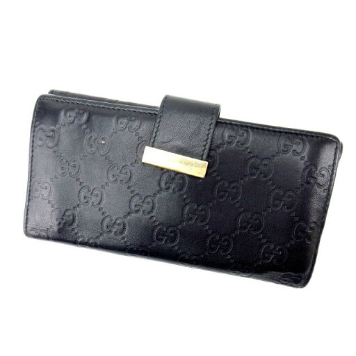 【スプリングセール】グッチ 長財布 Wホック グッチシマ ブラック GUCCI 長サイフ サイフ 収納 財布 ユニセックス 小物 【グッチ】 T12251 【中古】 【スプリングセール】グッチ 長財布 Wホック グッチシマ ブラック GUCCI 長サイフ サイフ 収納 財布 ユニセックス 小物 【グッチ】 T12251 【中古】