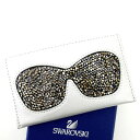 【スプリングセール】スワロフスキー カードケース カード サングラス シルバー×ブラック SWAROVSKI レディース プレゼント 贈り物 オシャレ 大人 フ...