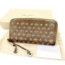 【スプリングセール】ジミーチュウ 長財布 ラウンドファスナー スタッズ ピンク JIMMY CHOO 【ジミーチュウ】 T10800S 【中古】