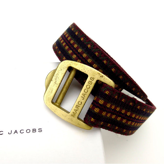 【スプリングセール】マークジェイコブス ベルト パープル×ボルドー MARC JACOBS 【マークジェイコブス】 T14166S 【中古】