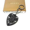 【スプリングセール】グッチ キーリング ハート ブラック GUCCI 【グッチ】 T14261S 【中古】