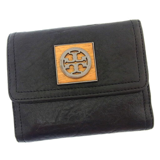 【スプリングセール】トリバーチ Wホック財布 二つ折り ロゴプレート ブラック×ナチュラル Tory Burch ホックサイフ ホック財布 財布 サイフ 財布 ユニセックス 小物 【トリバーチ】 T14752 【中古】 【スプリングセール】トリバーチ Wホック財布 二つ折り ロゴプレート ブラック×ナチュラル Tory Burch ホックサイフ ホック財布 財布 サイフ 財布 ユニセックス 小物 【トリバーチ】 T14752 【中古】