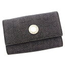 【スプリングセール】ブルガリ キーケース 6連キーケース ロゴボタン付き ロゴマニア ブラック系×シルバー BVLGARI 【ブルガリ】 T11928S 【中古】(4)
