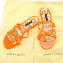 【スプリングセール】ルイヴィトン サンダル #35 オレンジ Louis Vuitton レディース プレゼント 贈り物 オシャレ 大人 ファッション 【ルイ・...