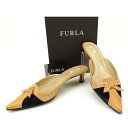 【スプリングセール】フルラ ミュール #35 ライトブラウン×ブラック FURLA レディース プレゼント 贈り物 オシャレ 大人 ファッション 【フルラ】 T12877 【中古】(4)