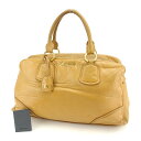 【スプリングセール】ミュウミュウ ハンドバッグ 大キメサイズ ベージュ×ゴールド miumiu バック 手持ちバッグ ファッション バッグ 収納 【ミュウミュウ...