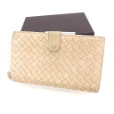 【スプリングセール】ボッテガ ヴェネタ 長財布 ラウンドファスナー イントレチャート ピンクベージュ BOTTEGA VENETA 【ボッテガ・ヴェネタ】 T1...