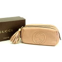 【スプリングセール】グッチ 化粧ポーチ ポーチ インターロッキング ピンク レザー Gucci 【グッチ】 T13615S 【中古】