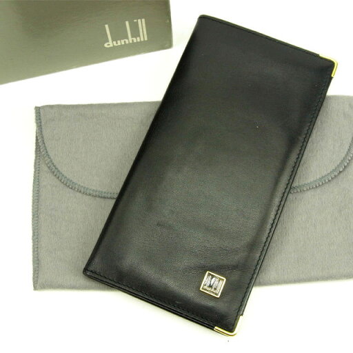 【スプリングセール】ダンヒル 長札入れ ブラック レザー Dunhill 【ダンヒル】 T15221S 【中古】 【スプリングセール】ダンヒル 長札入れ ブラック レザー Dunhill 【ダンヒル】 T15221S 【中古】