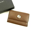 【ウィンターSALE 30%OFF】ブルガリ キーケース 6連キーケース ブラウン レザー BVLGARI 【ブルガリ】 T13602S 【中古】