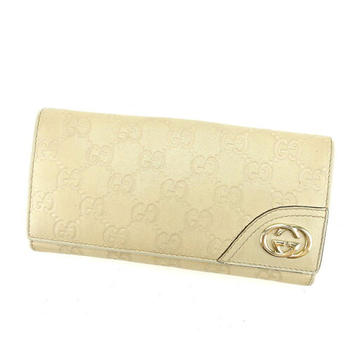 【楽天スーパーSALE40%OFF】グッチ 長財布 Wホック財布 インターロッキングG グッチシマ ベージュ×ゴールド レザー GUCCI 長サイフ サイフ 収納 財布 ユニセックス 小物 【グッチ】 T13133 【中古】 【楽天スーパーSALE40%OFF】グッチ 長財布 Wホック財布 インターロッキングG グッチシマ ベージュ×ゴールド レザー GUCCI 長サイフ サイフ 収納 財布 ユニセックス 小物 【グッチ】 T13133 【中古】