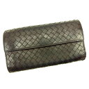 【春の大感謝祭 30％OFF】ボッテガ ヴェネタ 長財布 L字ファスナー イントレチャート ブラウン レザー Bottega Veneta 【ボッテガ・ヴェネタ】 T10765S 【中古】