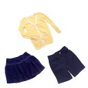 【スプリングセール】ジンボリー カーディガン他 トップス&ボトムス キッズ6&S(5〜6)3点セット イエロー×ネイビー Gymboree 【ジンボリー】 T1...