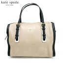 【春の大感謝祭 30％OFF】ケイト スペード ハンドバッグ ミニボストンバッグ ベージュ レザー kate spade 【ケイト・スペード】 C3621S 【中古】