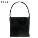 【スプリングセール30％OFF】グッチ ショルダーバッグ ワンショルダー バンブー ブラック スエード×バンブー Gucci バッグ バック 肩掛け 収納 バッグ 【グッチ】 D2127 【中古】