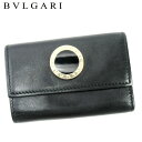 【春の大感謝祭 30％OFF】ブルガリ キーケース 6連キーケース ブルガリブルガリ ブラック レザーBVLGARI レディース プレゼント 贈り物 オシャレ 大人 ファッション 【ブルガリ】 T10200 【中古】