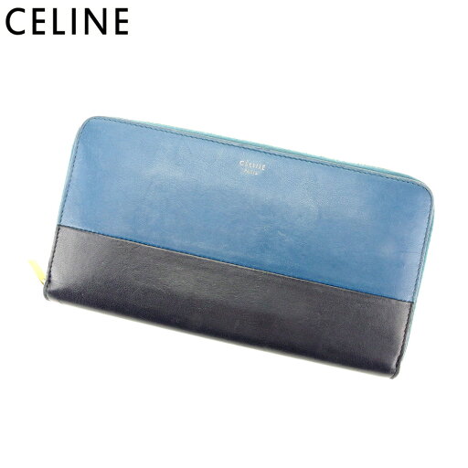 【スプリングセール】セリーヌ 長財布 ラウンドファスナー 財布 バイカラー ブルー ネイビー ゴールド レザー CELINE 長サイフ サイフ 収納 財布 ユニセックス 小物 【セリーヌ】 T10323 【中古】 【スプリングセール】セリーヌ 長財布 ラウンドファスナー 財布 バイカラー ブルー ネイビー ゴールド レザー CELINE 長サイフ サイフ 収納 財布 ユニセックス 小物 【セリーヌ】 T10323 【中古】