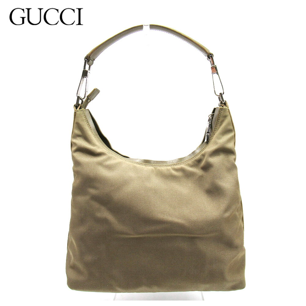 【スプリングセール30％OFF】グッチ ハンドバッグ ワンショルダー レディース ベージュ ナイロン×レザー Gucci 【グッチ】 T16739S 【中古】