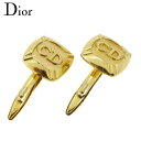 【スプリングセール】ディオール カフス カフリンクス メンズ スウィヴル式 CDマーク ゴールド ゴールドメッキ Dior 【ディオール】 T16860 【中古...