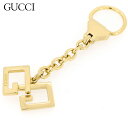 【新春初売り】グッチ キーホルダー キーリング レディース メンズ Gマーク ゴールド ゴールド金具 GUCCI 【グッチ】 T17131S 【中古】