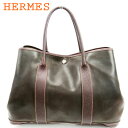 【春の大感謝祭 30％OFF】エルメス トートバッグ ワンショルダー ブラウン レザー HERMES 【エルメス】 T17178S 【中古】