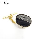 【新春初売り】ディオール ネクタイピン タイピン タイタック ロゴ シルバー ゴールド シルバー＆ゴールド金具 Dior 【ディオール】 T17432S 【中古】